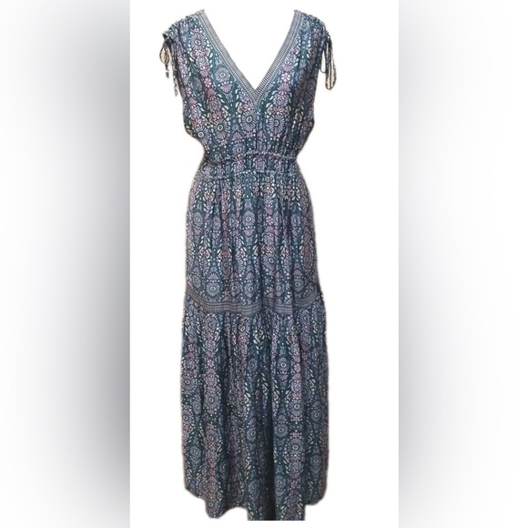 Joie Dresses & Skirts - Joie Floral Maxi Dress - Blue and Pink